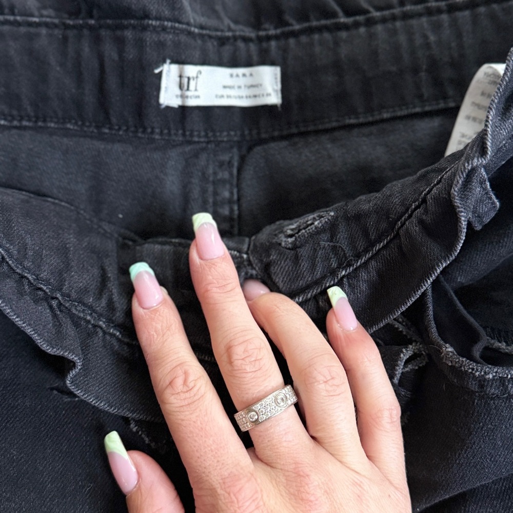 Zara Trf Black Drawstring Pants - image 2